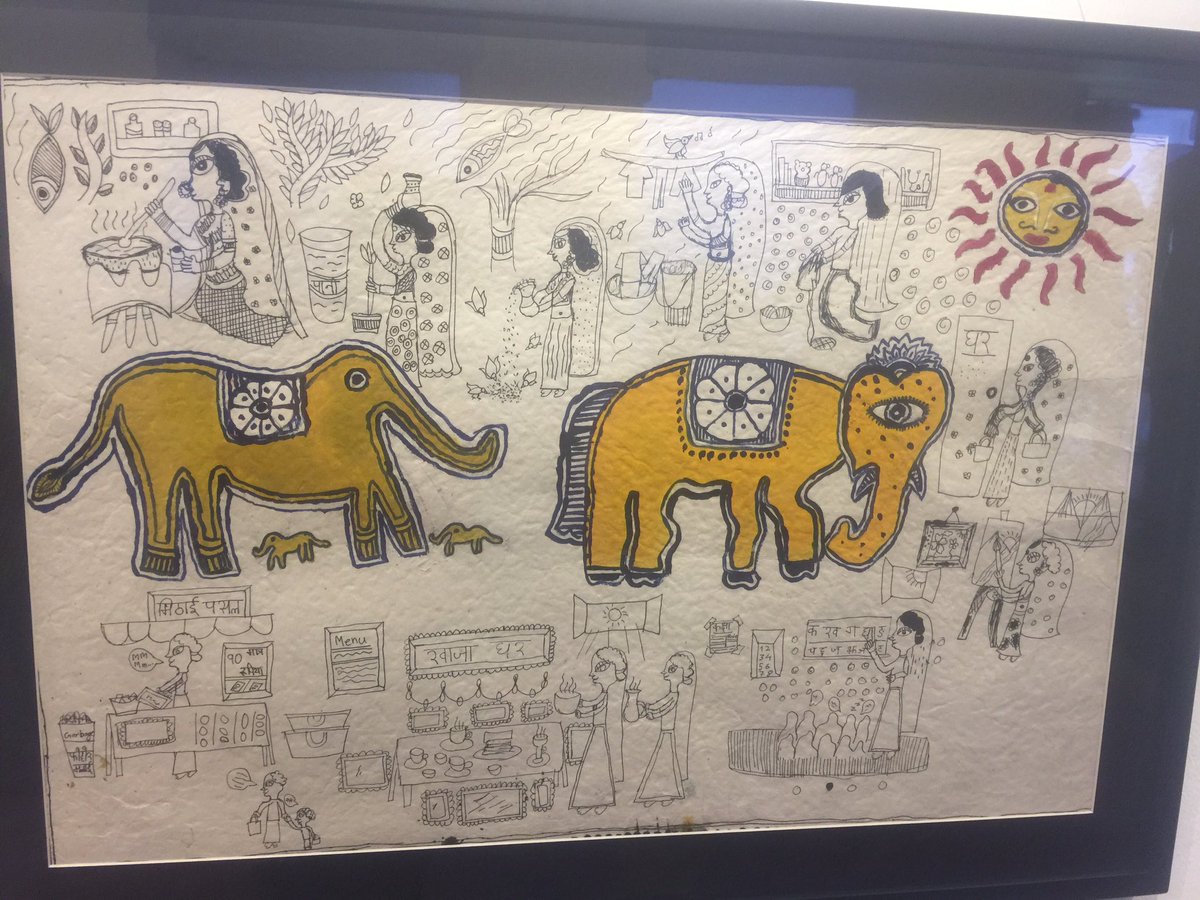 MountainLhamo's tweet photo. Art Exhibition of 9-year-old artist Krisha Pandey- Happening right now at the Siddhartha Art Gallery, Babar Mahal Revisited. 
28th August to 2nd Sept 2022 

Krisha says- “Women and the ecosystem...women can be economically active as well”

#Art 
#Nepal https://t.co/feyOR4uQbS