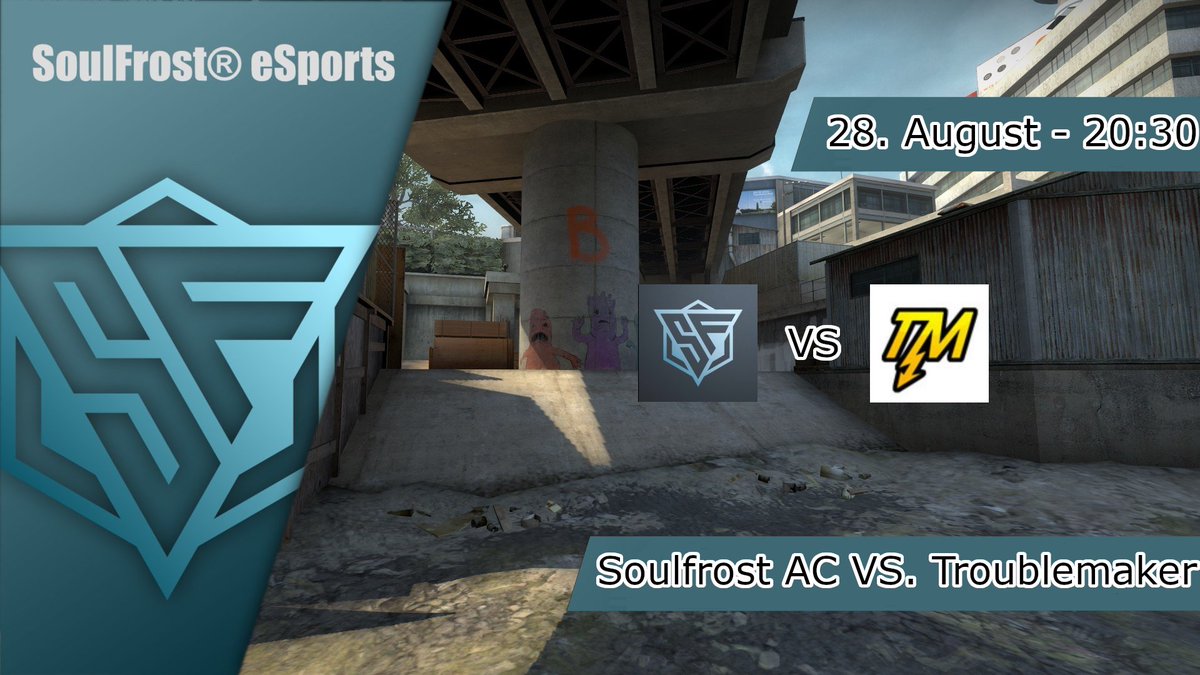💫 Die Talente von morgen spielen natürlich auch💫

⏰20:30 - Bo2
🗺️Hoffentlich kein Dust2 :))
📺Falls jemand spontan POV streamt oder casten möchte, melden!

Naja nicht alle, wir müssen heute leider auf 2 Standins zurückgreifen weil Emser und holli noch ihren Urlaub genießen!