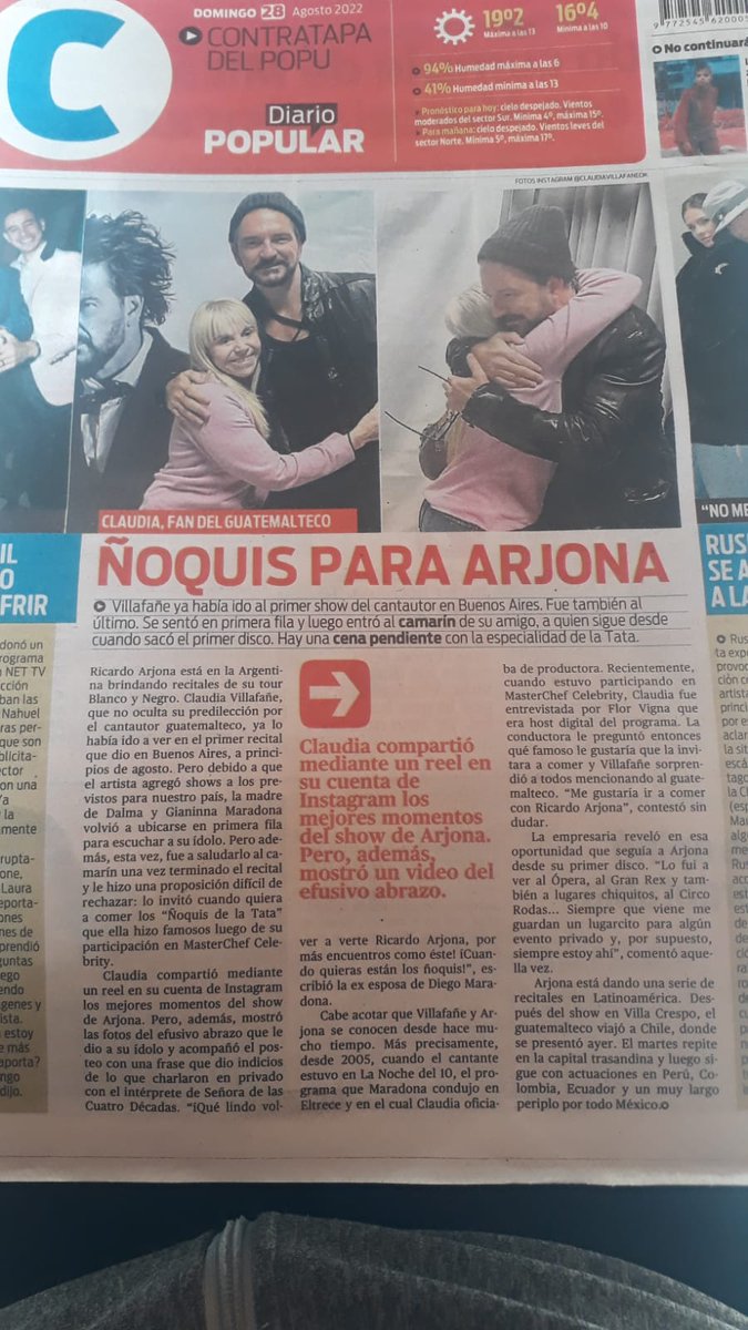 Jocoteco_Arjona's tweet photo. PRENSA
Claudia lo invitó!
😁
Via: Diario Popular 
@InfoMundoArjona 
@Ricardo_Arjona https://t.co/LPeh9Nbbwu