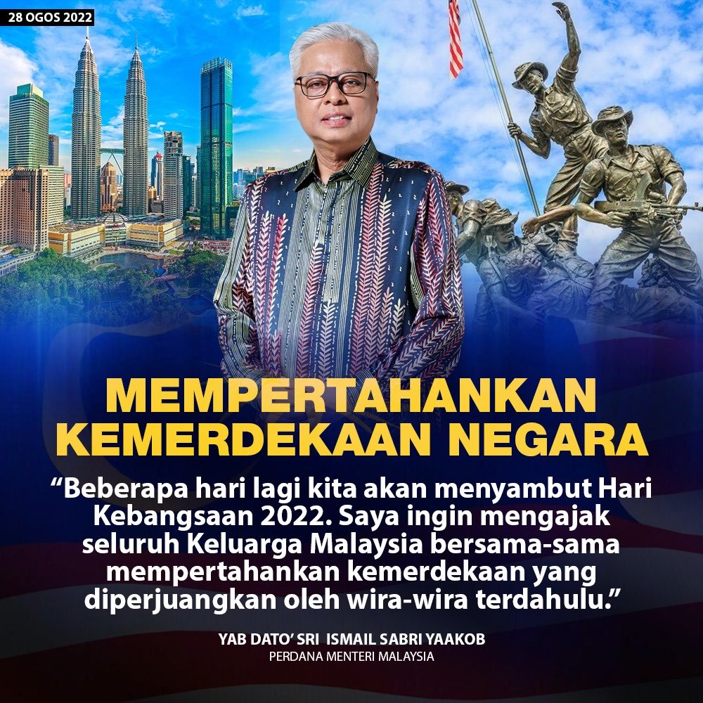 #KeluargaMalaysia bersama2 mempertahankan kemerdekaan negara