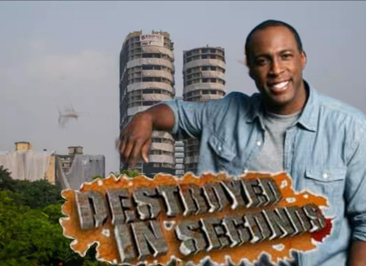Sameerchaukhrat's tweet photo. Guess what Ron Pitts was found there watching #TwinTowers demolition live. Discovery channel got new episode for #destroyedinseconds here's the first view
#justforlaughs #meme https://t.co/sN0sXdeslc