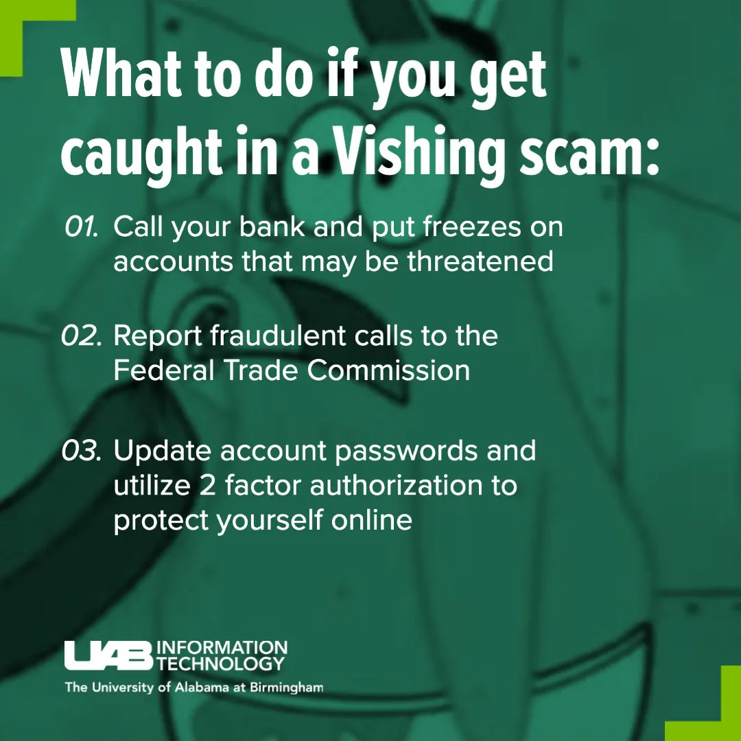 UABIT's tweet photo. Hello, can you hear us? We're calling to let you know there are ways to protect yourself after you fell for a vishing scam. https://t.co/lKzSelemBl