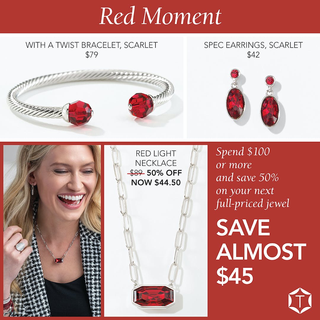 Hoffman1Toni's tweet photo. Need a little something for the Holiday? Or perhaps for yourself! You will just aboustley LOVE this Red Light Necklace, With A Twist Bracelet and Spec Earrings... https://t.co/UWqQevybW3 https://t.co/RylTNjl4Yt