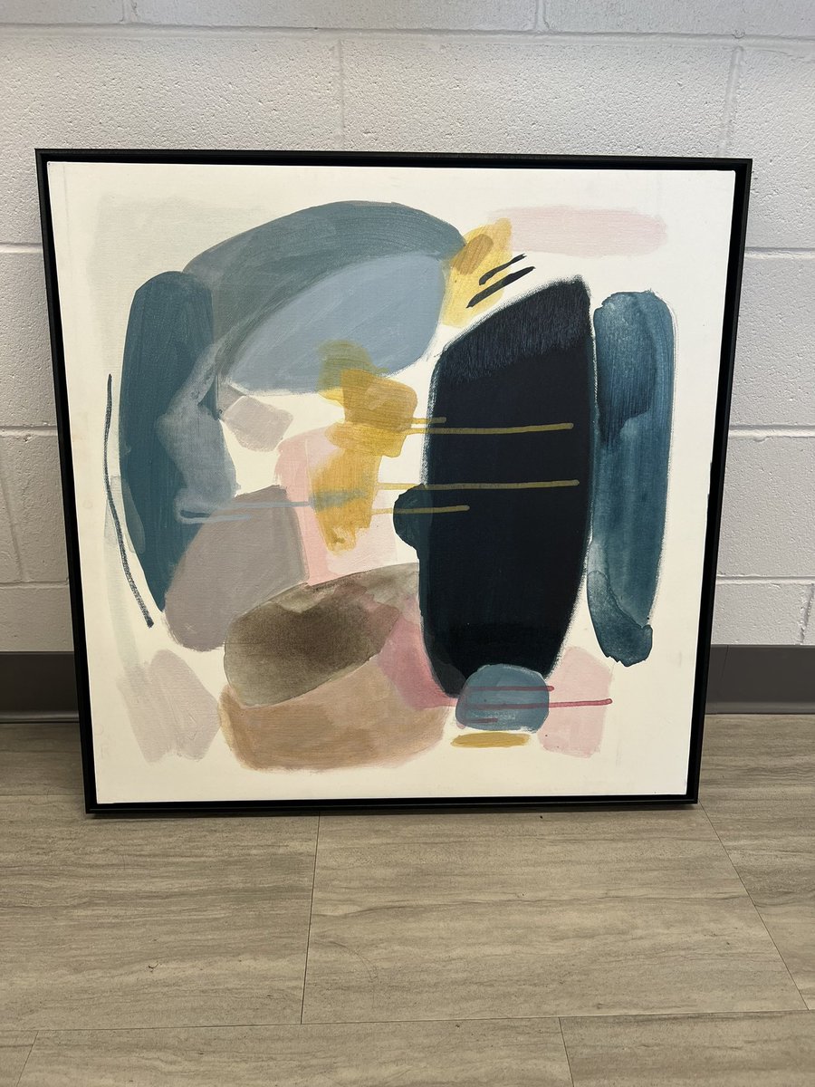 wpouncey's tweet photo. I asked one of our Art students to add some orange and blue to this painting for my office. She did more than add a little orange and blue.  Incredible! https://t.co/amBcNjeCZG