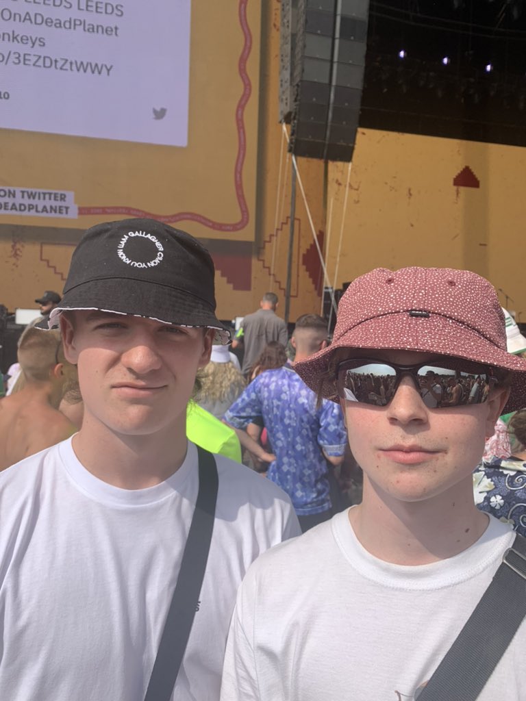 Two serious studs #nomusiconadeadplanet #leedsfestival