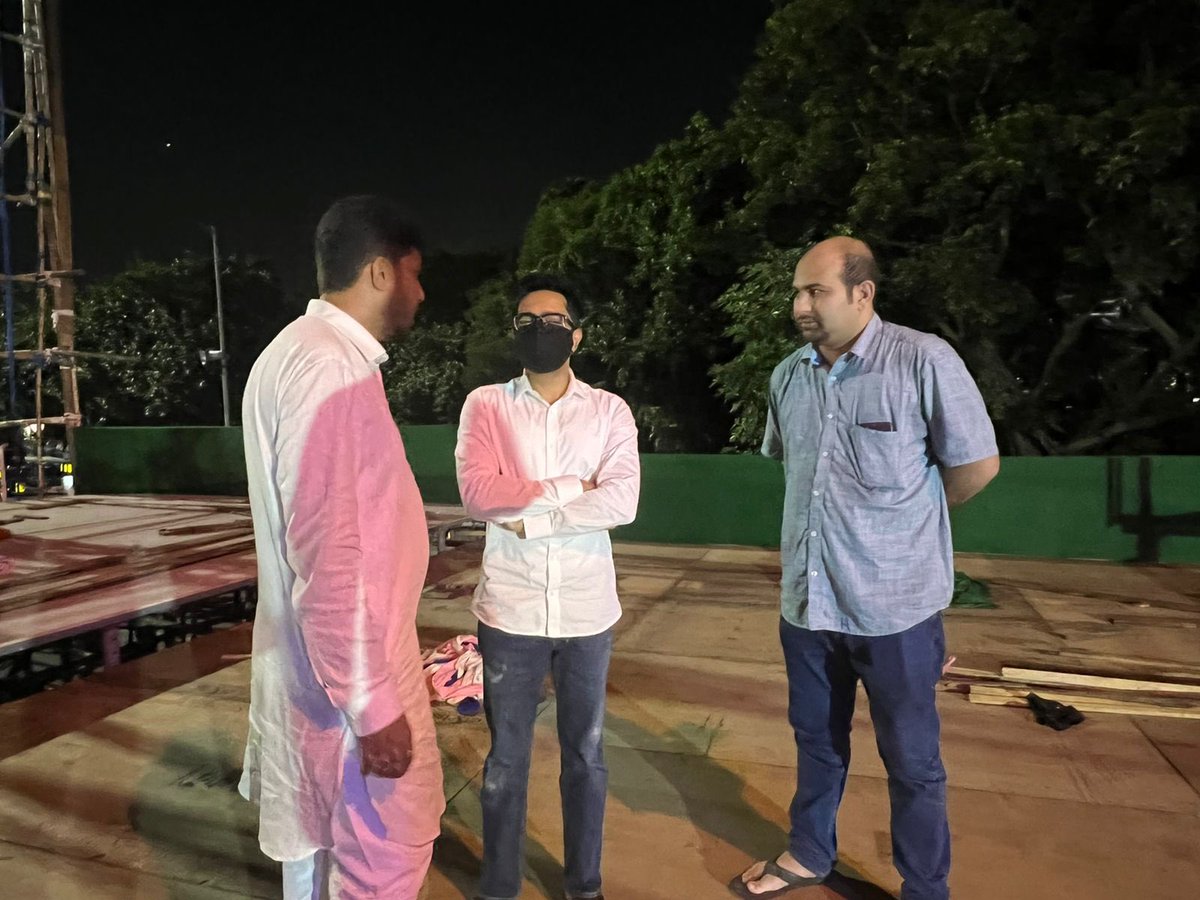 AITCofficial's tweet photo. Our Hon'ble National General Secretary Shri @abhishekaitc visited the TMCP Manch near Gandhi Murti ahead of the TMCP Foundation Day event.

Few glimpses 👇🏼 https://t.co/ltafqFbifA