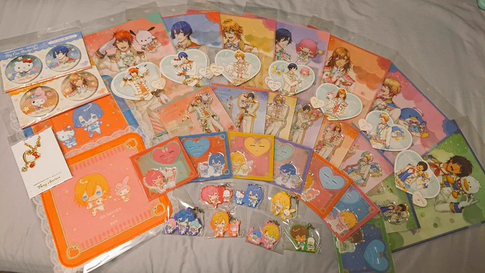 ポチった時の私「●年待ち望んだサンリオとうたプリのコラボだし、お金は気にしないぜ!!!!!!!」今の私「買いすぎで草(最高^～)」 