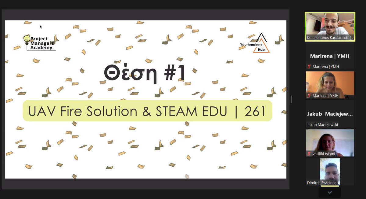 youthmakershub's tweet photo. 🎉 Νικήτρια ομάδα του #Hackathon #Call2Act είναι η UAV Fire Solution & STEAM EDU 👏
🎯 Η ιδέα τους είχε στόχο την προτεραιότητα για την βιώσιμη ανάπτυξη και την προστασία του περιβάλλοντος !
👏 Συγχαρητήρια!
#YOUthMakeItHappen #ProjectManagersAcademy #EuropeanSolidarityCorps https://t.co/Qsui3xGoL3