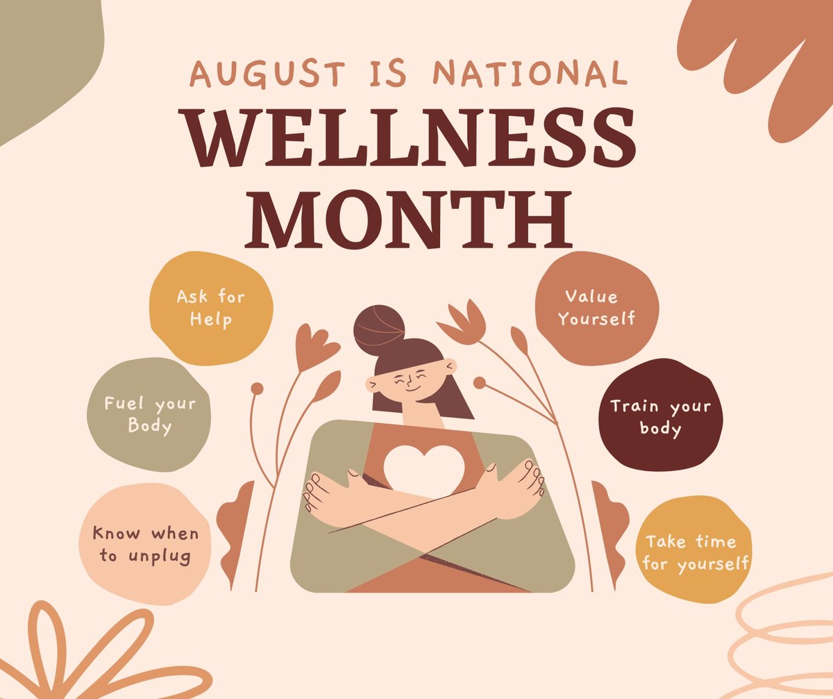 AikenElectric's tweet photo. August is National Wellness Month! Remember to take time for yourself and practice healthy routines. #WellnessMonth https://t.co/CL0Fr4yD1B