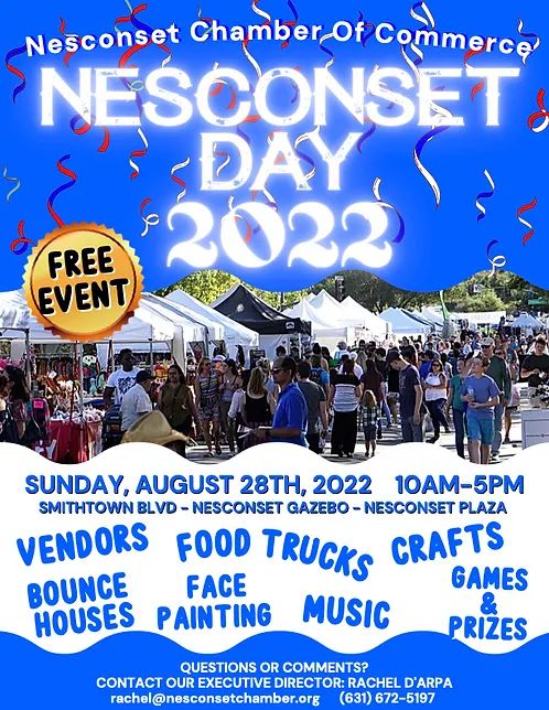 Nesconset Day 2022 is just starting so come on down to Smithtown Blvd, across from the Nesconset Plaza, and visit our merchandise booth. We have hats, t-shirts, baja hoodies and more! Hope to see you soon!