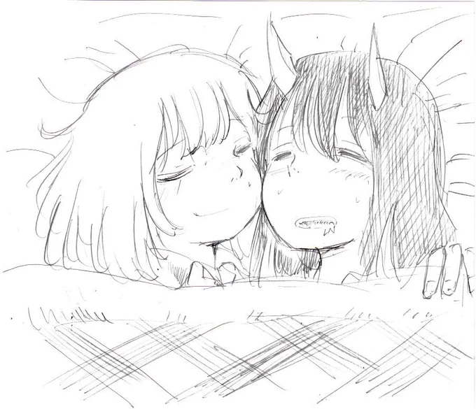 お泊り回の妄想。 #ルリドラゴン 