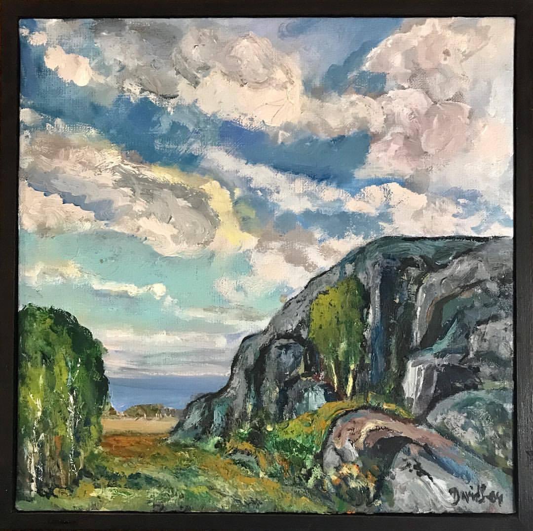 From the archives: 
‘Rocks By the Sea.’
Oil on canvas, 30x30 cm, 2004. 
*Sold to a collector of my work in the US, 2005.
#personalhistory