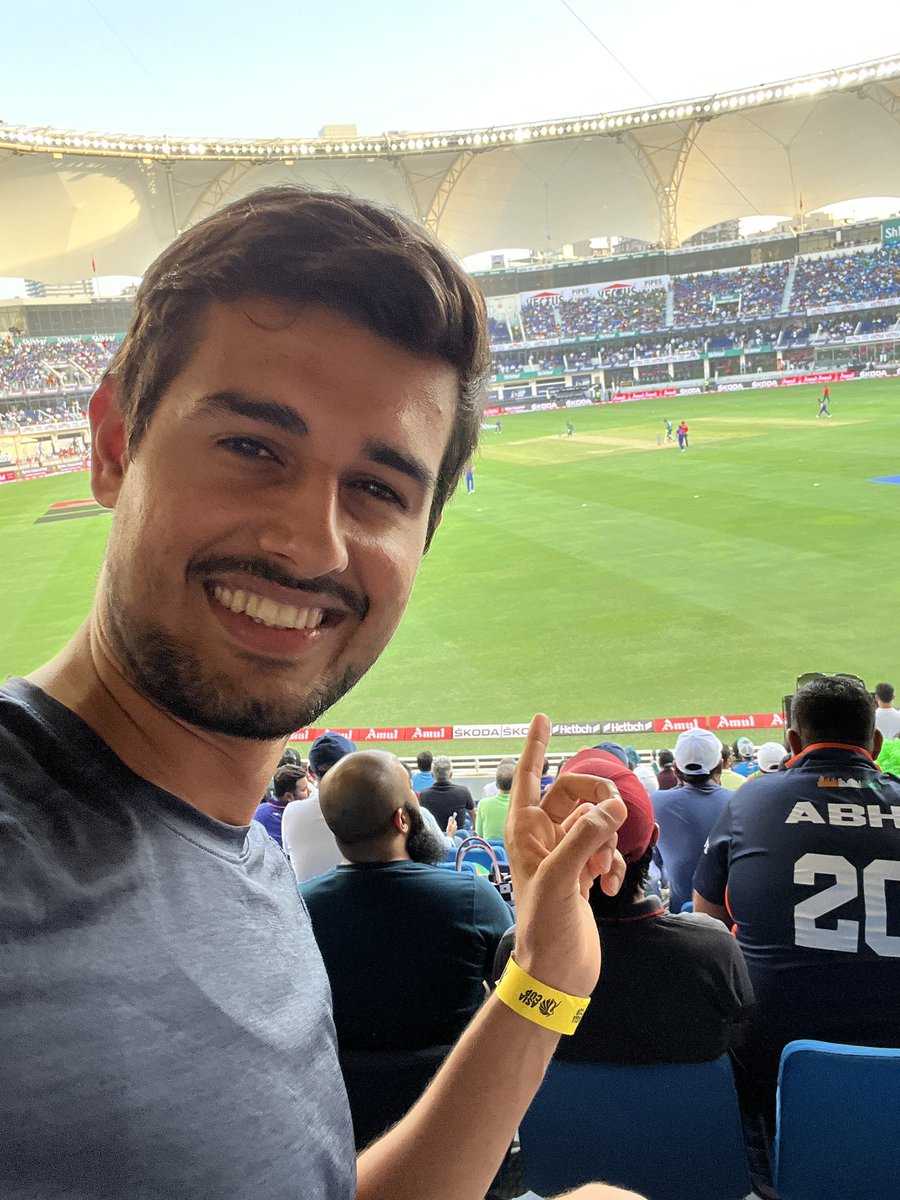 First time watching a cricket match from the stadium 🇮🇳 

 #INDvsPAK