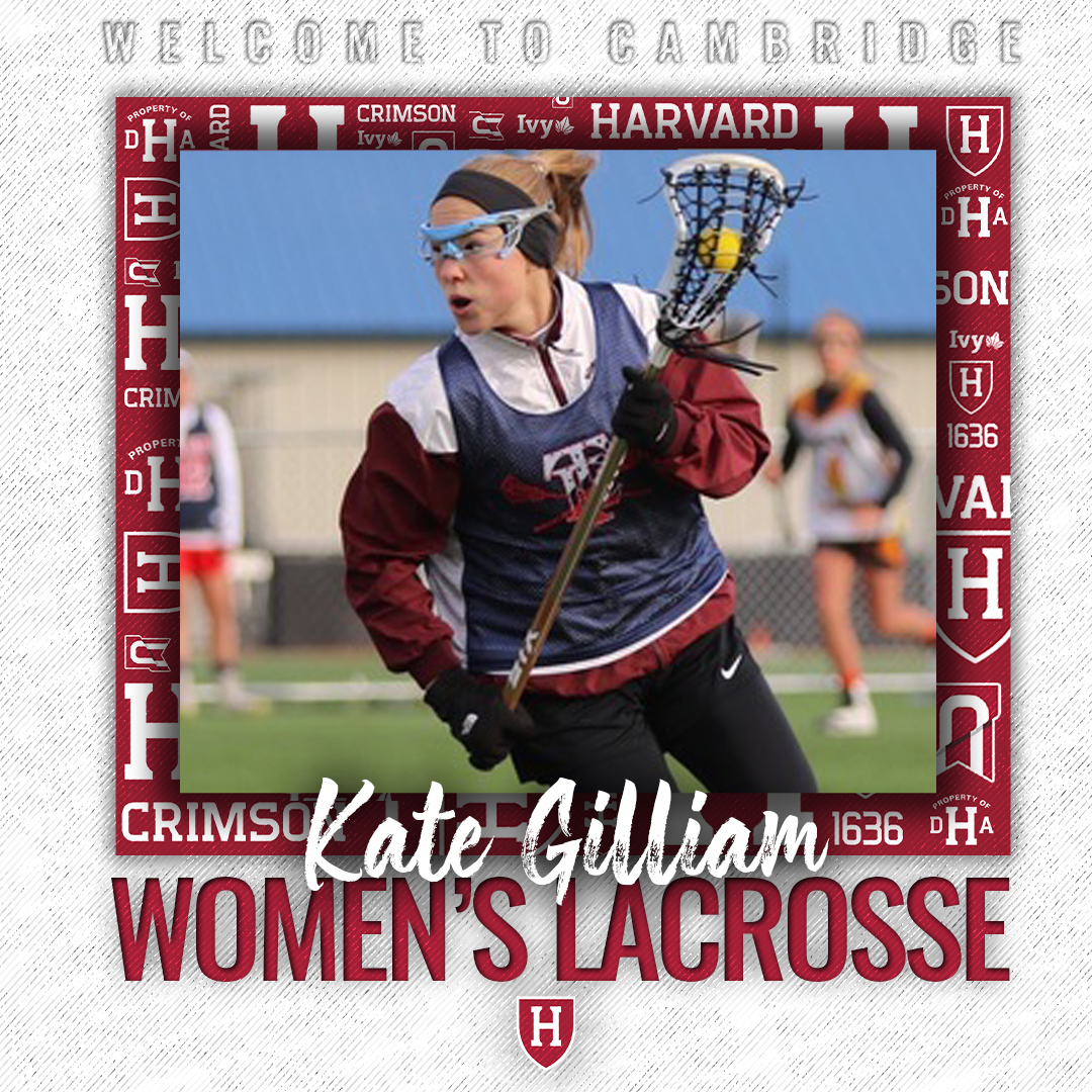 HarvardWLax's tweet photo. Meet Kate Gilliam, a midfielder from Glen Head, NY. Welcome to Harvard, Kate!

#HarvardWLax
#GoCrimson
#OneCrimson https://t.co/0yBPRIfNVg