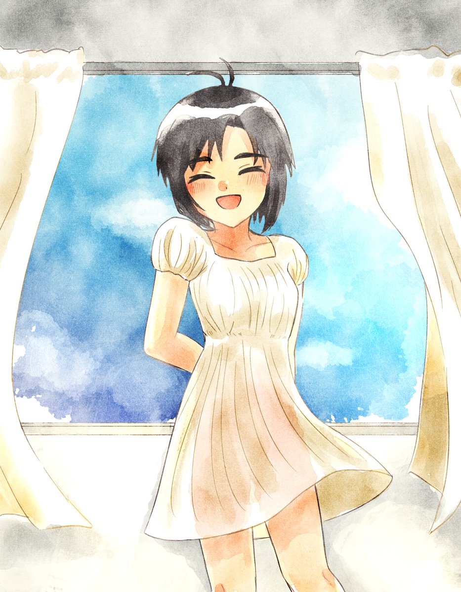 菊地真 「1.Ever Sunny「青空のような女の子」の優しさがすべてを『晴れ』にしてく」|あゆぬのイラスト