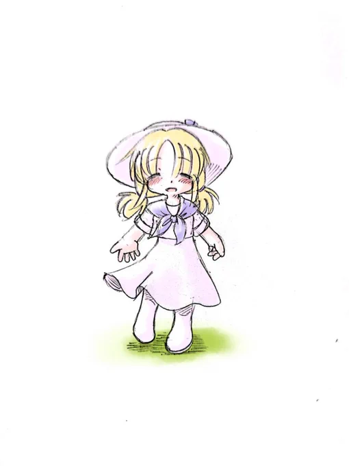 #東方版もうひとつの深夜の真剣お絵描き60分一本勝負 -15分、ルイズちゃん 