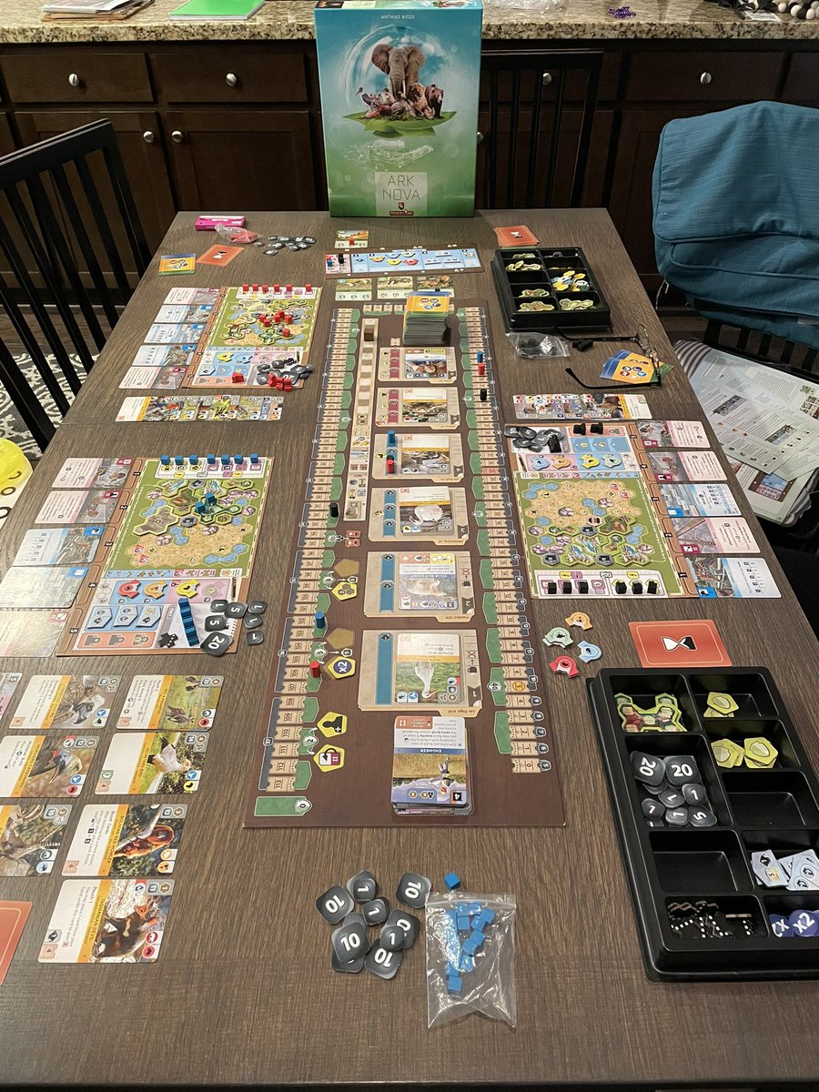 My son and wife both said “This might just be the best greatest game we have ever played…” 👀🤯 Hoped they would like it but woah…high praise! It is a fantastic game! #ArkNova @Capstone_Games #boardgames #boardgame