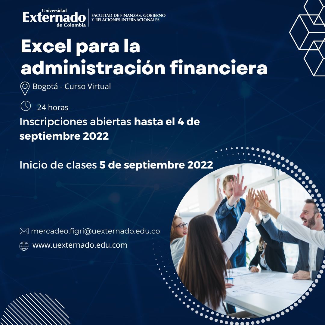 En este curso aprenderás algunos de los métodos más prácticos en el uso de Excel para organizar cualquier información de cualquier negocio u organización.
.
Inscripciones abiertas hasta el 4 de septiembre 2022.
.
👉🏻 bit.ly/3TkZgW1 

<a href="/FIGRI_EFNI/">Escuela de Finanzas & Negocios Internacionales</a> <a href="/OrdonezGonzalo/">Gonzalo Ordonez-Matamoros</a>
