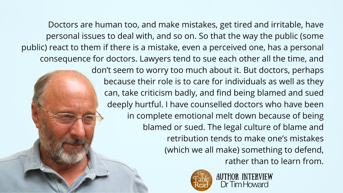 On The Table Read, author and retired GP <a href="/DrTimGHoward/">Tim Howard</a> talks about his life, his career, and what inspired him to write his new novel, Let’s Kill All The Lawyers.

#authorinterview #booktwitter #doctorslife #bookrecommendations #writerslife #medtwitter

thetableread.co.uk/author-intervi…