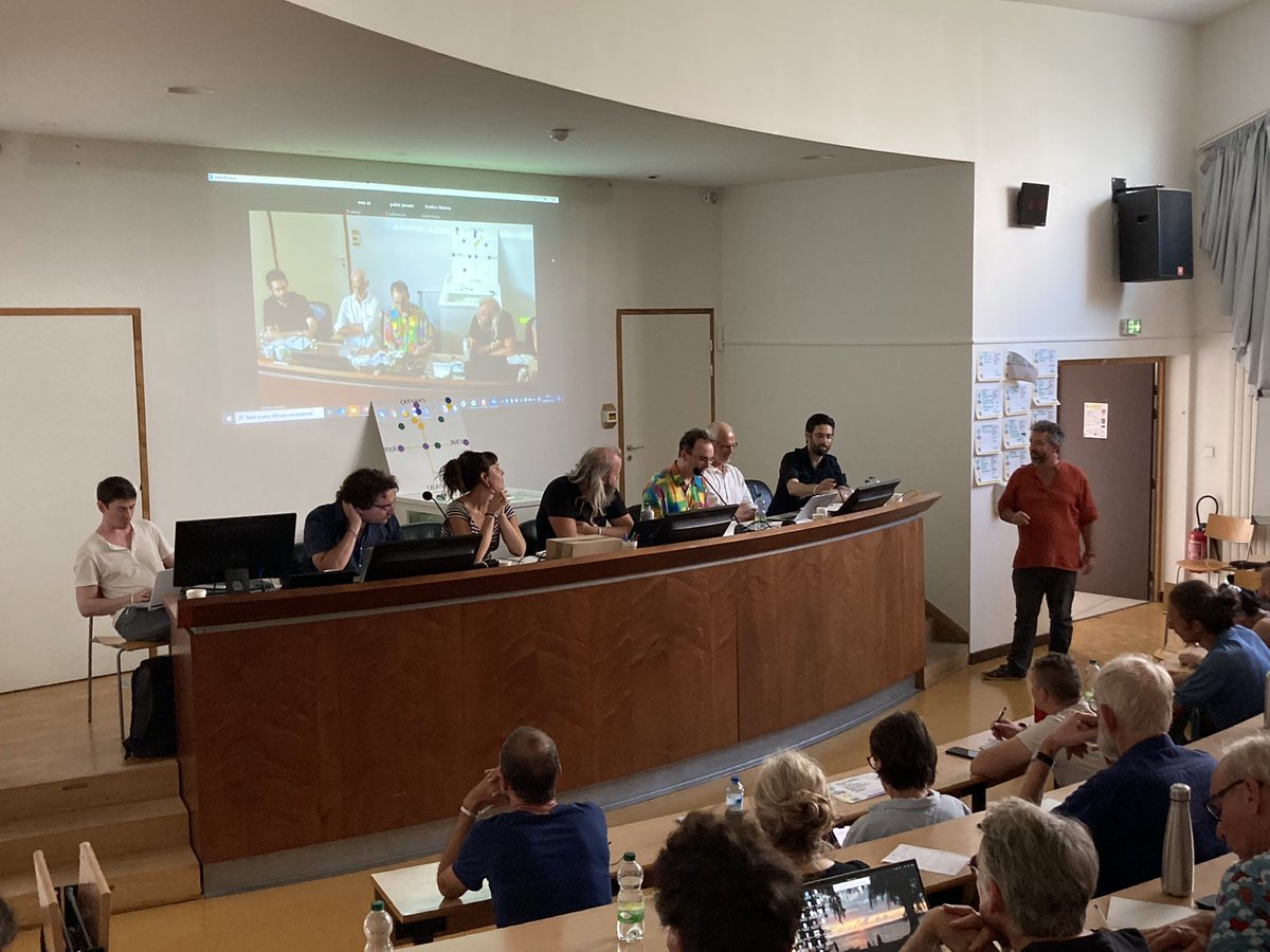 asso_sc's tweet photo. Dernière table ronde des 1res JESER avec @oxamyne @pablojensenlyon Morgan Meyer, #hydromondes #jeser https://t.co/dTKR08kavY