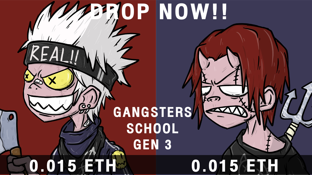 cfourisreal's tweet photo. Hello G welcome to my gangsters school GEN3 🔥🔥
New student drop now, you can check these and join right now 🤜🤛
Hope you enjoy with my G, Thanks for your support 🤍
https://t.co/0OHfTEmZfB
#NFTCollection  #NFTCommunity #NFTJPN #nftart #cfour #opensea #cfour #OpenSeaNFT https://t.co/sAl9k61IZ0