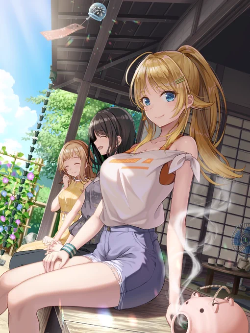 8月ではないけど夏といえば!ということで歴代めぐる誕生日イラスト #8月の終わりにあなたの作品見せてください 