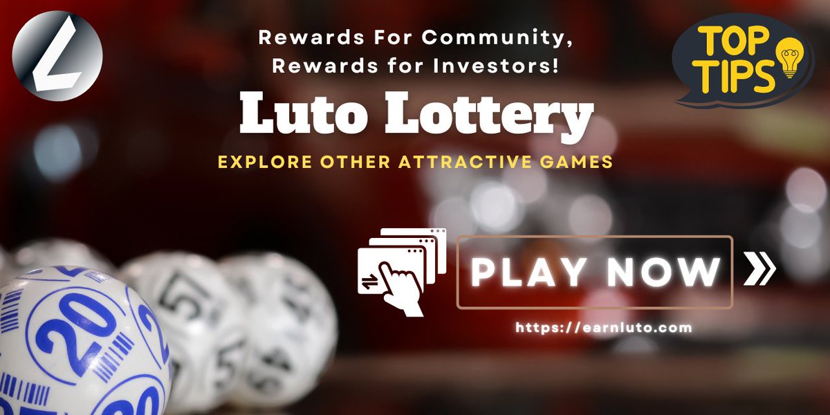 LutoCash's tweet photo. Tips to Win Luto #Lottery: 
1. The more Ticket You Buy, You more increase the chances of winning. 
2. The prize money gets increased with every participation. 

Note: Use BUSD or LutoCash to add the funds. 

#BNBChain #BNB #Crypto #Cryptos #Gambling #Casino https://t.co/Bqv7XcY5Q7