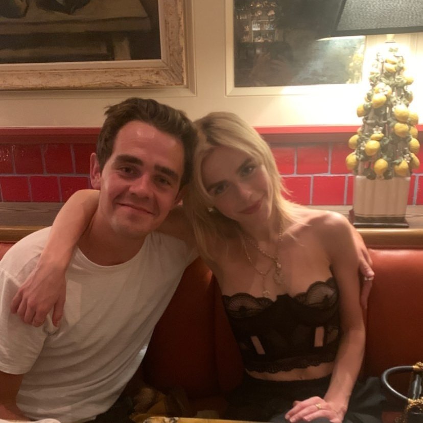 kiernan shipka with charlie christie last night!