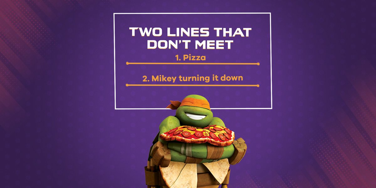 Mikey +  🍕= A never-ending love story. ❤️

Don’t miss the adventures of the Teenage Mutant Ninja Turtles, everyday at 8 PM, only on Nick HD+.

#NinjaTurtles #TMNT #Pizza #Mikey #NickHDPlus #Nickelodeon