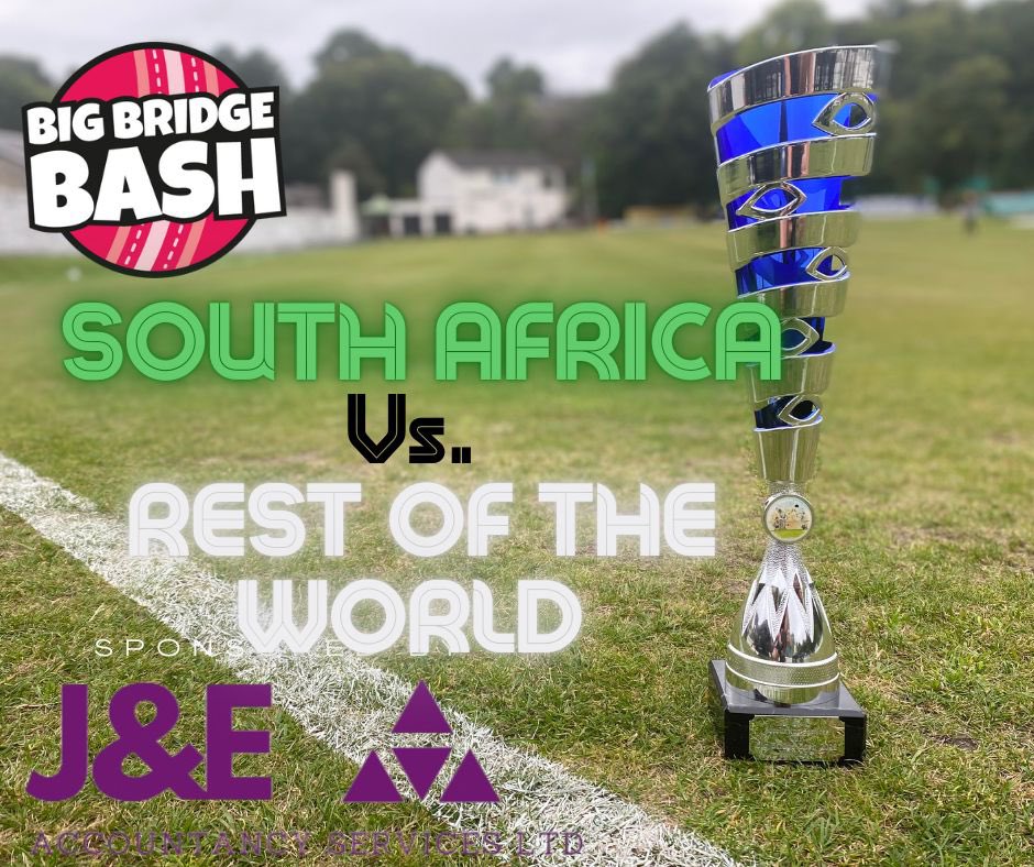 ThongsbridgeCC's tweet image. Rest of the World 🌍 have clinched the second spot - we now have our #BigBridgeBash finalists! Play starts at 4pm, but first 🦆 🏁
