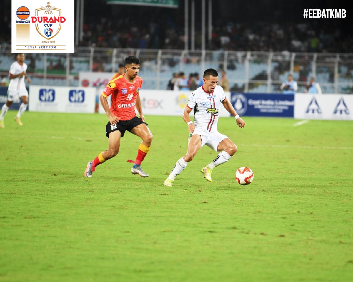 thedurandcup's tweet photo. Moments from the Second Half! 🖼️

#EEBATKMB ⚔️
#VYBK 🏟️
#KolkataDerby
#DurandCup 🏆
#IndianOilDurandCup 🏆
#DurandCup2022 🏆
#131stIndianOilDurandCup 🏆
#IndianFootballForwardTogether 🤝
#IndianFootball ⚽ https://t.co/tiZ4GImwXE