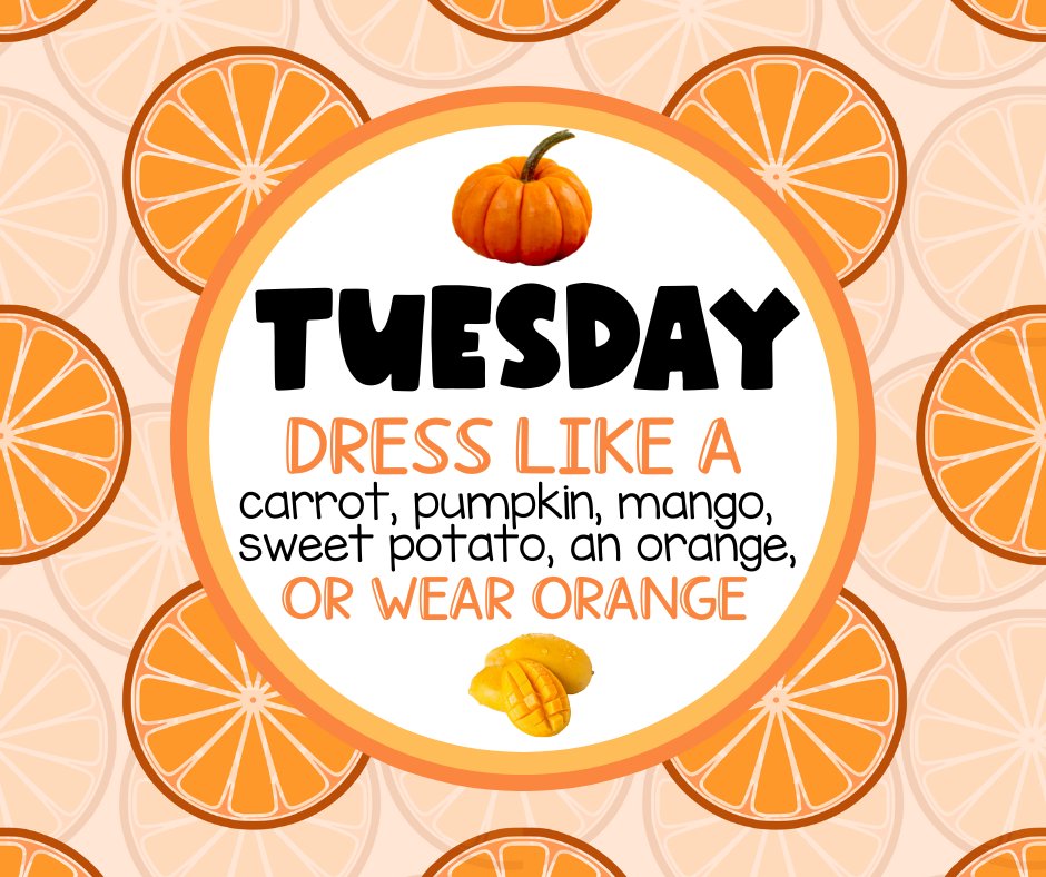GC_TravisElem's tweet photo. Don't forget that tomorrow's #CATCHkickoff dress up theme is to dress as an ORANGE fruit or vegetable (or simply wear orange)! πΎ #gcGIANTS #TravisTigers @GCCISD #CATCHMVP https://t.co/5AG0C9ojK5