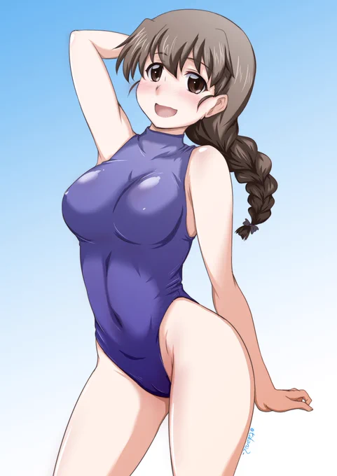 #週末ガルパンお絵描き120分一本勝負#週末ガルパンお絵描き120分一本勝負20220828 競泳水着ルクリリ～ 