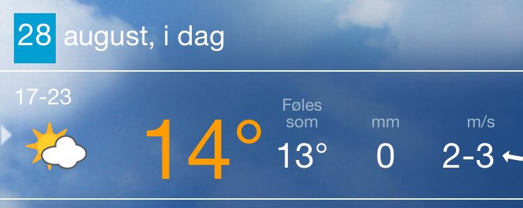 Slattkarn's tweet photo. Ja så sier vi det da #storm og #yr!
Selv om det nå er 26,5 i halvskygge og har vært  rundt 28 grader jevnt over i dag, #skyfritt og #vindstille!
Jeg savner den gode gamle værmeldinga, den kunne en stole på, det som er i dag er bare patetisk!
#værvarselet #patetisk #altvarbedrefør https://t.co/75p12QXgGp
