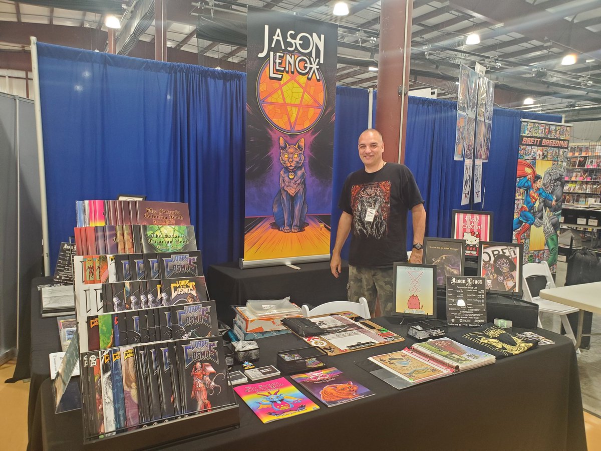 Jason Lenox - LOTC #5 late pledges LIVE on KS (@lenoxartist) on Twitter photo Sunday 10 til 5pm ay Mylan Park... Morgantown WV <a href="/WVPopCon/">WV Pop Culture Con</a> #wvpop #lordsofthecosmos #sataniccoloringbook Sunday 10 til 5pm ay Mylan Park... Morgantown WV <a href="/WVPopCon/">WV Pop Culture Con</a> #wvpop #lordsofthecosmos #sataniccoloringbook