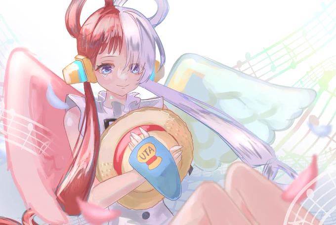 ワンピースRED視聴記念絵超特急仕上げ! とても良い映画だったしAdoちゃんは最高でした  #ワンピース #ウタ #イラスト #illustration