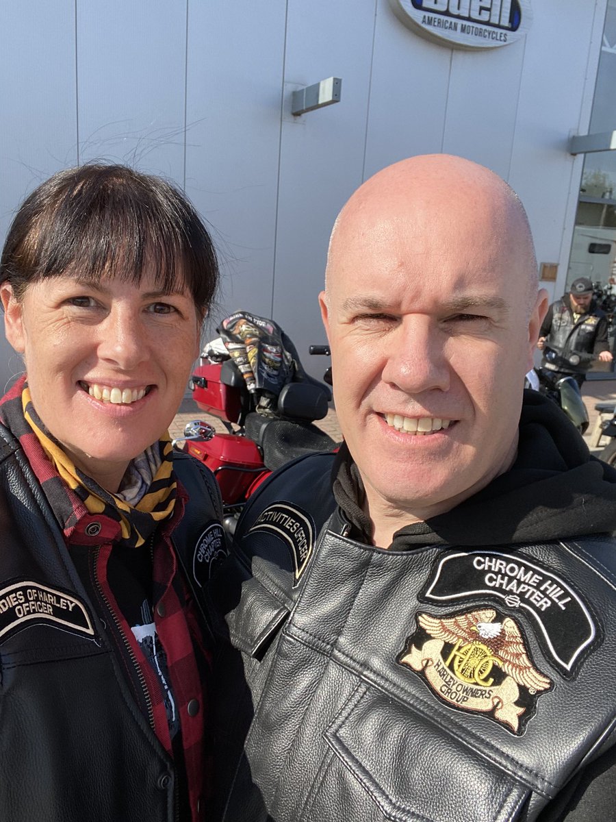 ninajane1's tweet photo. As always a fabulous ride out with our Chapter today #chromehill #harleydavidson https://t.co/77NNvam5If