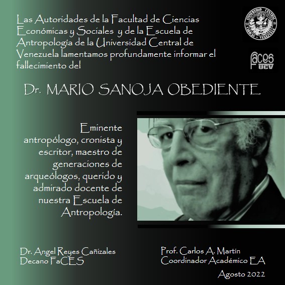 ¡La Antropología venezolana está de luto!