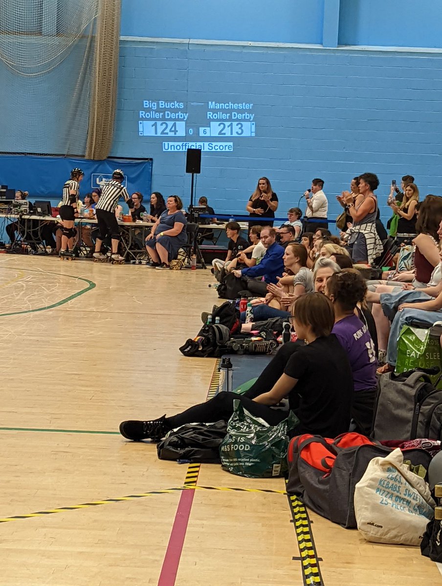 Our amazing locals <a href="/BigBucksHR/">BigBucksHighRollers</a>, who have a taster session next week, have just had a tough but brilliant game against <a href="/mancrollerderby/">Manchester Roller Derby</a> valkyries. #BackOnTrack #supportlocalrollerderby #derbytwitter