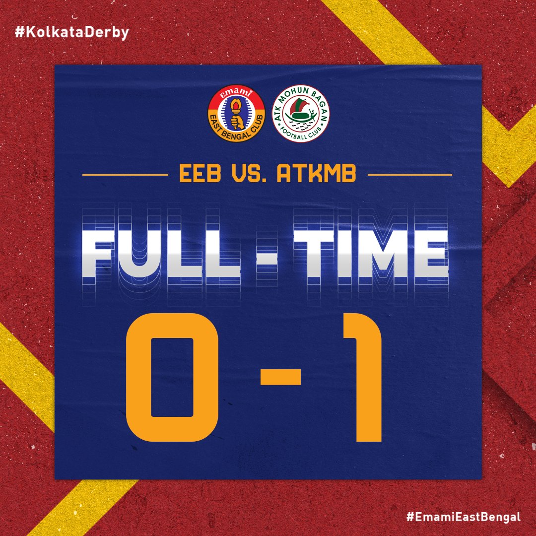 eastbengal_fc's tweet photo. A closely fought contest, but the result didn't go our way.

Time to regroup and come back stronger. 

#JoyEastBengal #EmamiEastBengal #KolkataDerby #DurandCup #EEBATKMB https://t.co/bcsE0Z35vV