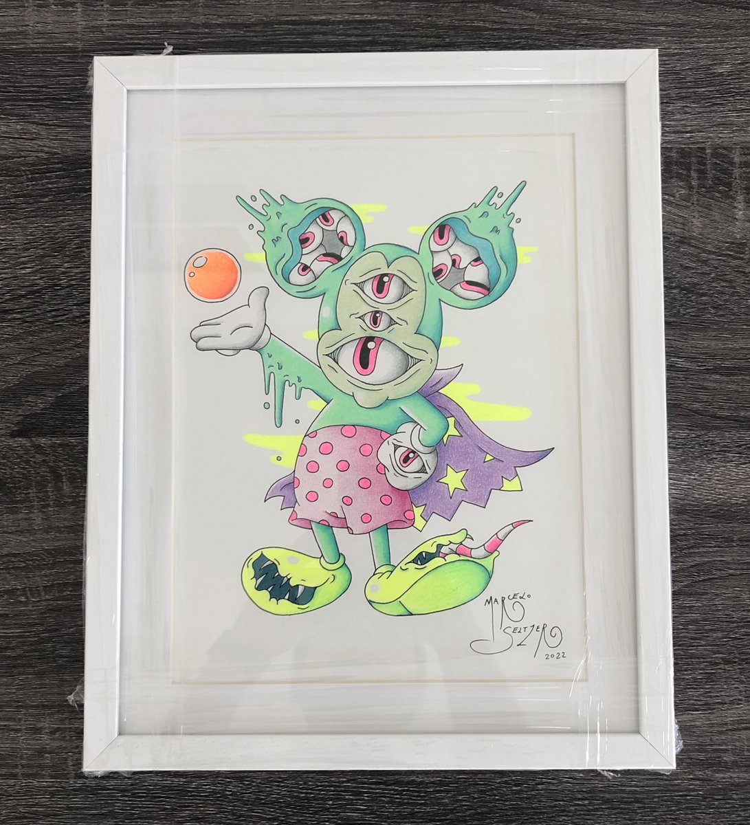 SeltzerMX's tweet photo. “¿Qué significa soñar con ratones?” 
9” x 12” #Sold https://t.co/iWOCJlQDfV
