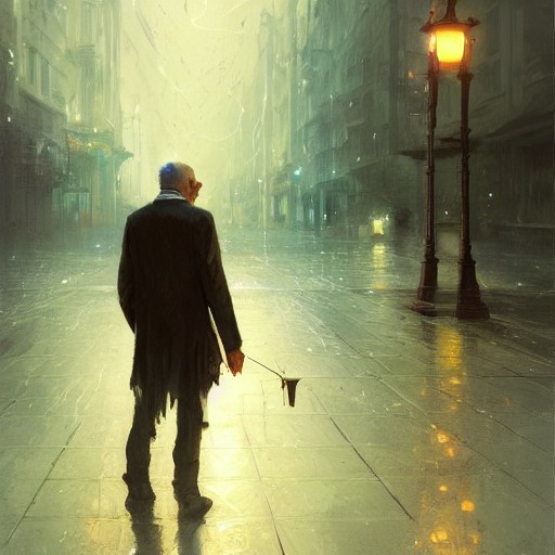 nPAL_AD's tweet photo. "Man is lavitating with a clock face at night in the time machine with hanging clocks around and sky is falling down with shaded - made with @NightCafeStudio 

https://t.co/hSmTBfnaSQ

#aiart #nightcafe #digitalart https://t.co/hSmTBfnaSQ https://t.co/IksybizzW4