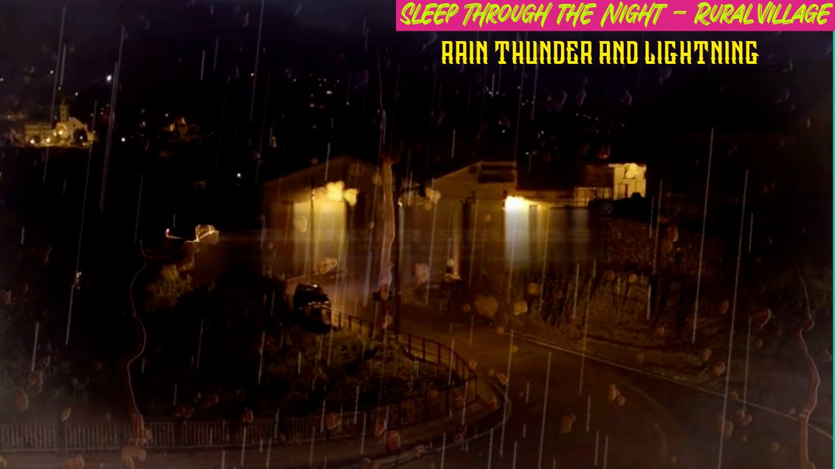 ThundersoundsS's tweet photo. #ruralvillage #sleepthroughthenight. Sleep through the night - rain thunder and lightning, thunder sounds for sleeping, rural village can make you fall fast asleep. This Rain sounds is good for stress relief, insomnia, relaxation, and studying. Click here: https://t.co/HfnFZvh4JK https://t.co/orEIgrW3Oj