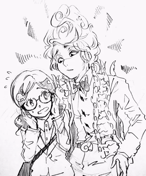0828 初年度の🐙さんと👓ちゃんの、ヤンキーと学級委員さん感がとても好き 