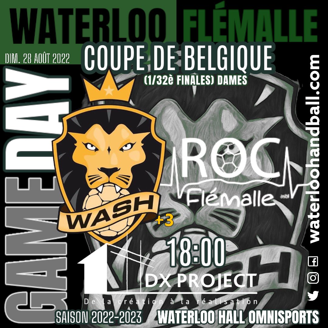 WaterlooHandbal's tweet photo. #Saison2022_2023 
#Handball #Waterloo 🤾‍♀️ 🤾🏼‍♂️ 🤾
#CoupeDeBelgique #1/32èDeFinales
#WATFLE #D1LFH_D2
#WATLaLouv  #PromotionBrabantHainaut_D1LFH
🌐https://t.co/61z7UvEUme 🦁💚
@WaterlooHandbal
#RocFlemalle
#ECCLH @ECCLH 

https://t.co/fvqJ87chpt https://t.co/Q1qehBW6Sb
