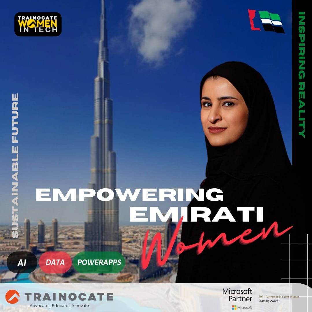 SadiqShaffee's tweet photo. In celebration of Emirati Women’s Day, here is a SPECIAL OFFER to make you shine!

Get Trained @ ZERO COST in
Azure, AI, Data &amp; Power Apps!

Click link to register for upcoming classes - https://t.co/XNPk3a0ihB
 email us at uae@trainocate.com

#Trainocate #EmiratiWomensday https://t.co/R2VT96wgdL
