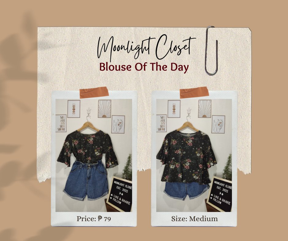 ClosetMoonlight's tweet photo. Looking for a blouse that's not just pretty, but effortless and comfortable? We've got you covered! 😉💕

Very affordable, kaya i-mine nyo na! ❤️

#floralblouse #prelovedblouse #koreanblouse https://t.co/f5Tr7NVKYB