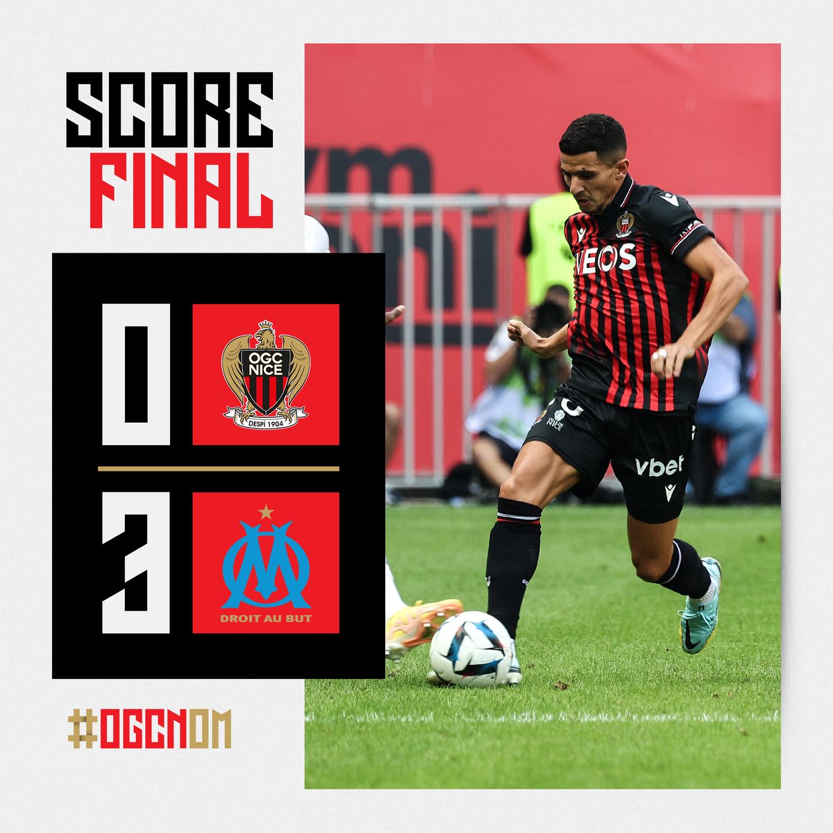 ogcnice's tweet photo. C'est terminé à l'Allianz Riviera.

#OGCNice #OGCNOM https://t.co/NJP2y9OwNa