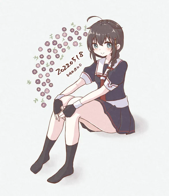 #自分の好きなキャラ一人の画像を四枚貼る時雨ちゃん!! 
