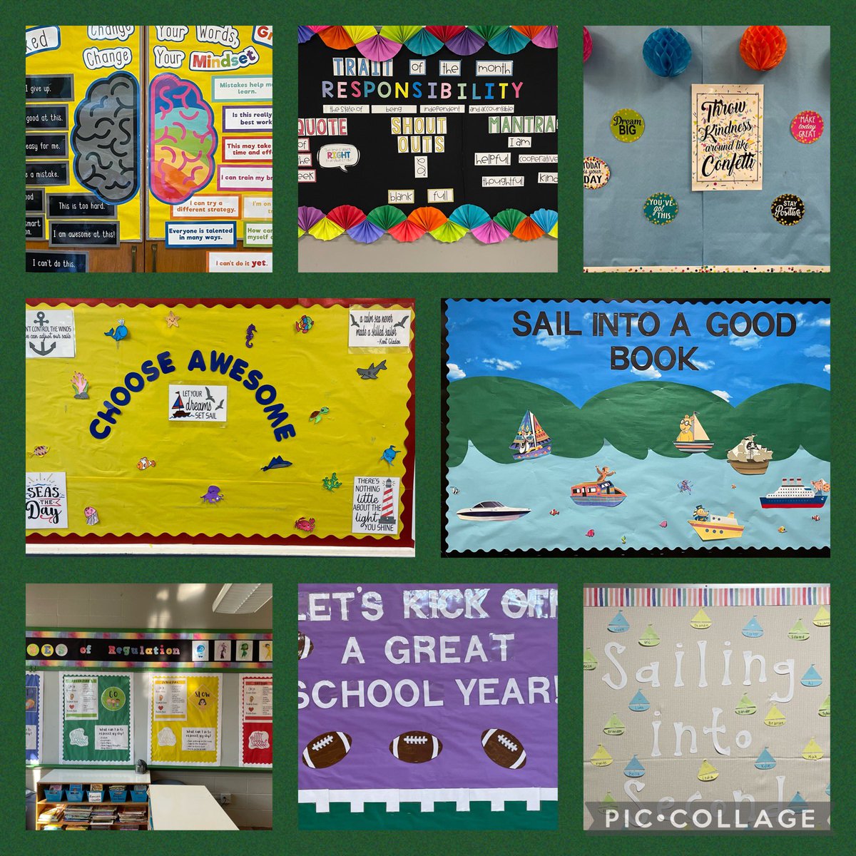 Intentionally focused bulletin boards help set the tone for #highexpectations #makinggoodchoices and #reachinggoals! <a href="/9thDistVikings/">Ninth District Vikings</a> <a href="/covkyschools/">Covington Schools</a> #chooseawesome #steerforward